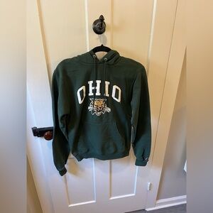 Ohio University Bobcats Champion Classic Green  Hoodie Unisex XS